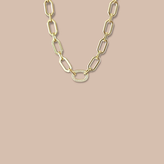 Elian 14k Rodyum Kaplama Kolye