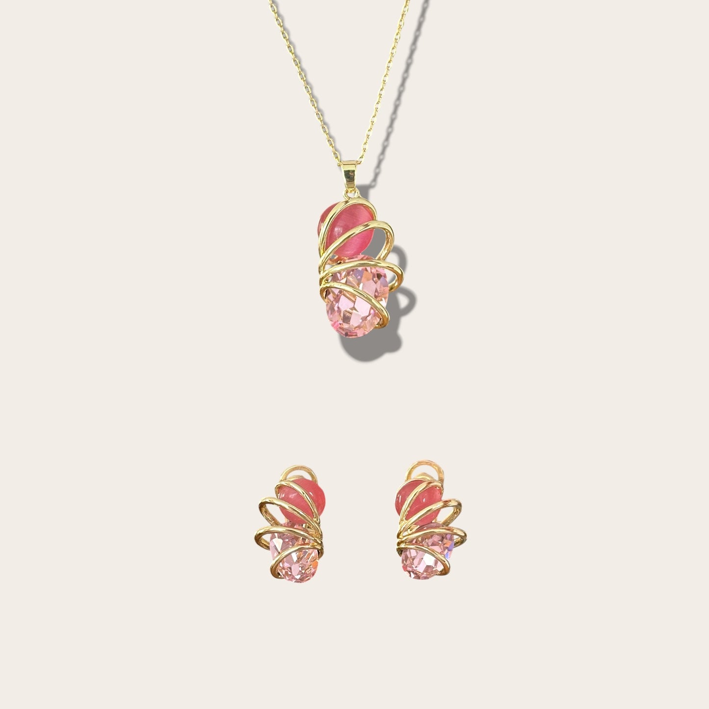Miragea 14k Rengi Rodyum Kaplama Set