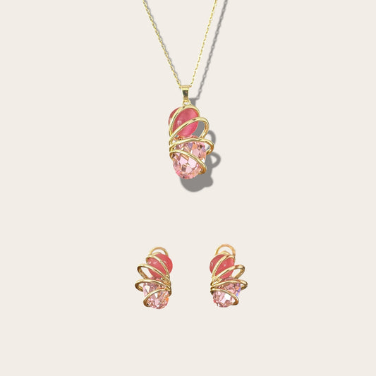 Miragea 14k Rengi Rodyum Kaplama Set