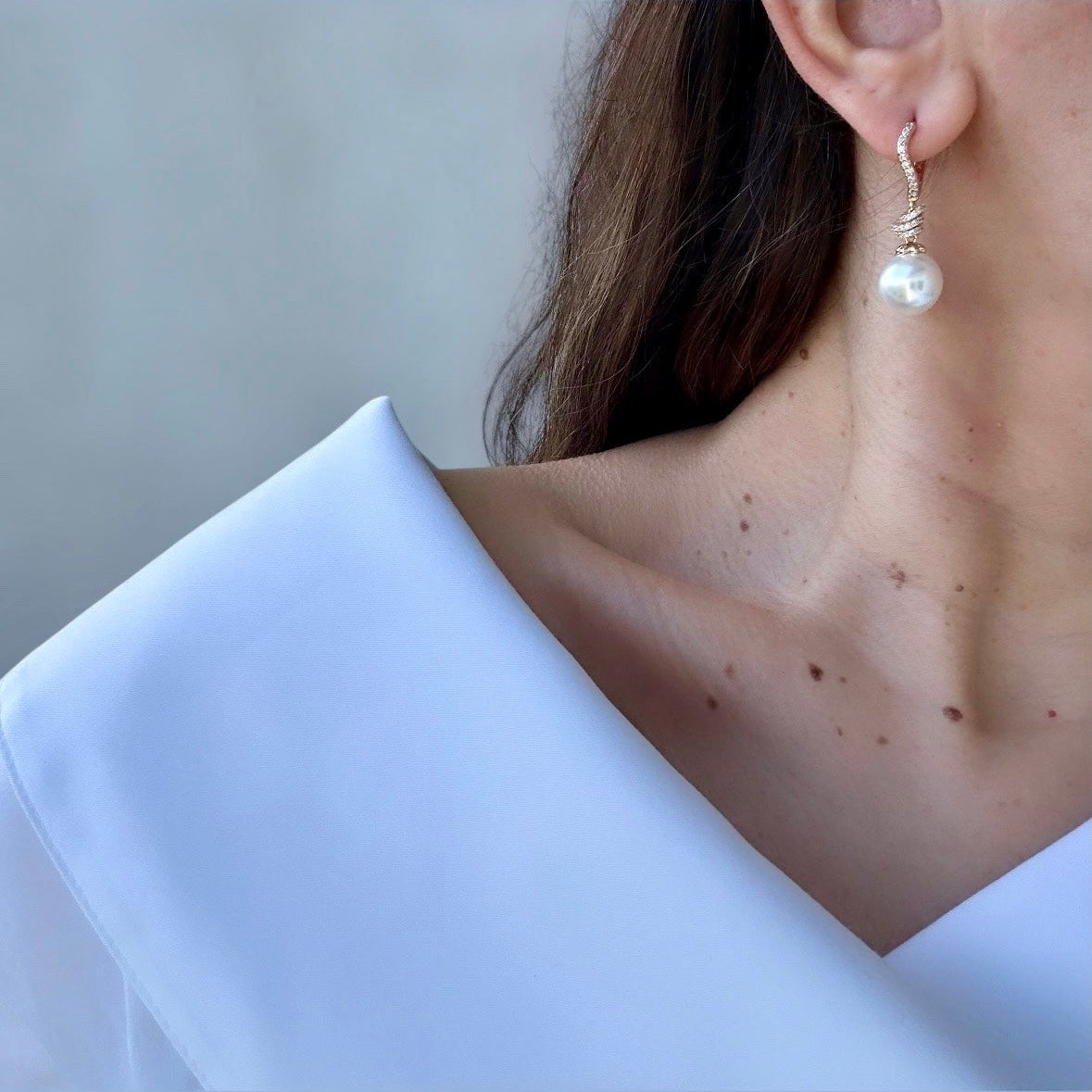 Nox 18k Rengi Rodyum Kaplama Küpe