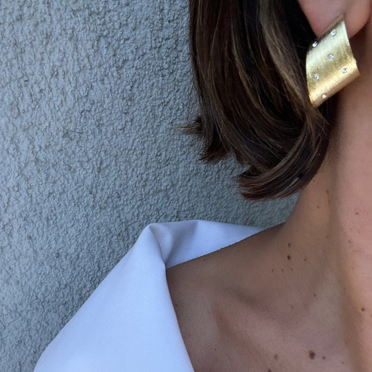 Diva 14k Rengi Rodyum Kaplama Küpe