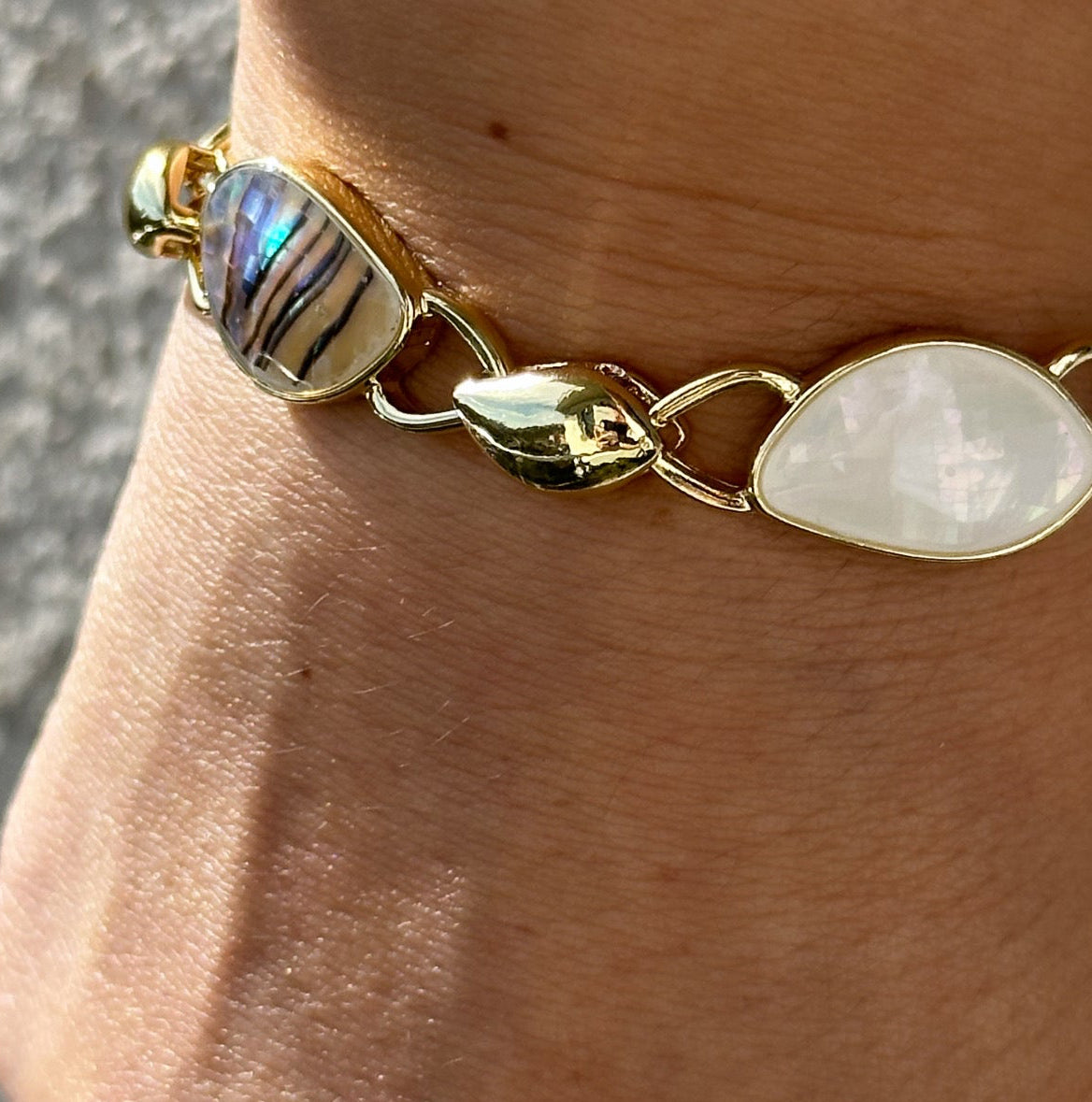 Lapearl 14K Rhodium Plated Bracelet