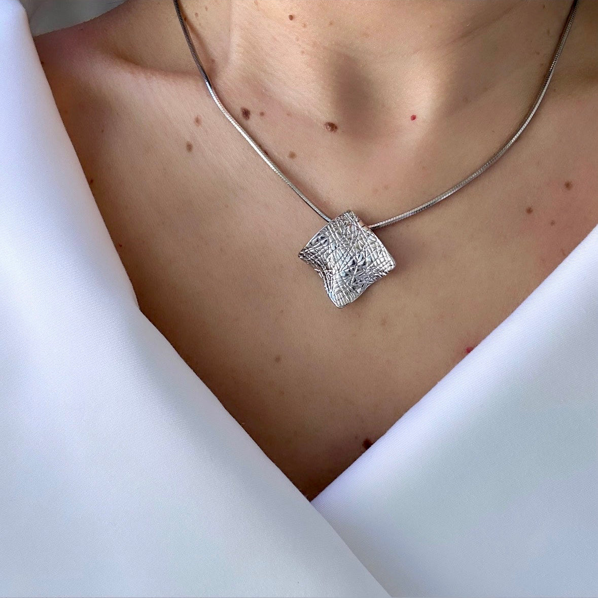 Astelle Silver Rhodium Plated Necklace