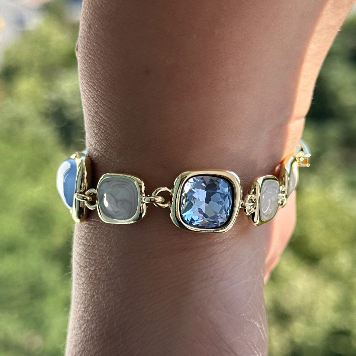 Aria 14K Rhodium Plated Bracelet