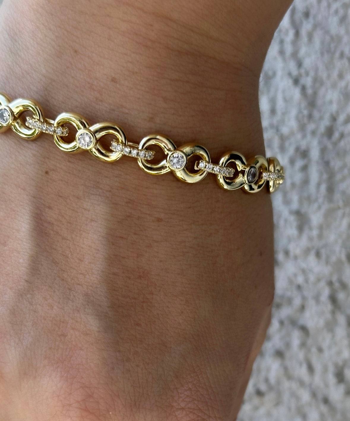 Gila 14K Rengi Rodyum Kaplama Bileklik