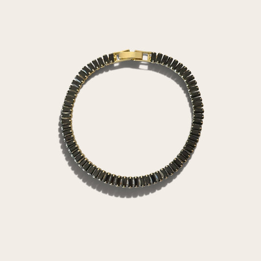 Black 14K Rengi Rodyum Kaplama Bileklik