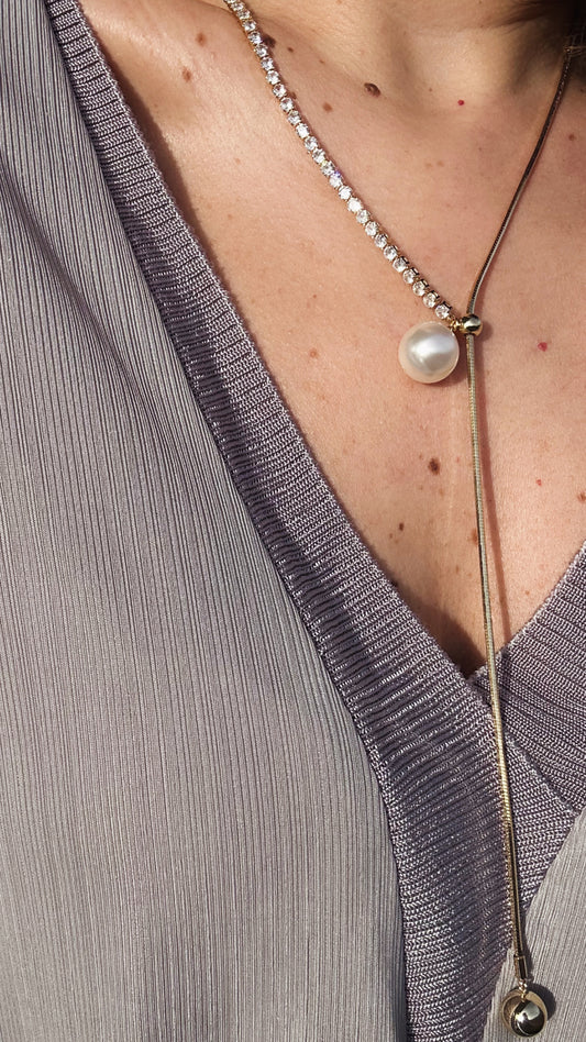 Bono 14k Rodyum Kaplama Kolye