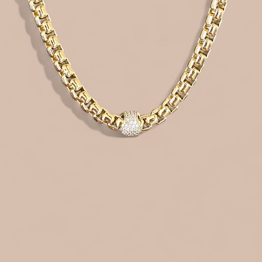 Floris 14k Rengi Rodyum Kaplama Kolye