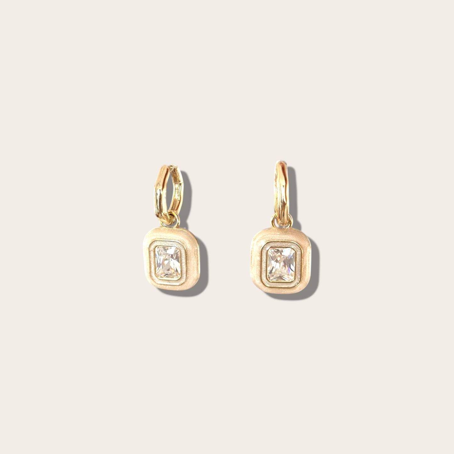 Bella-S 14K Rhodium Plated Dangle Earrings