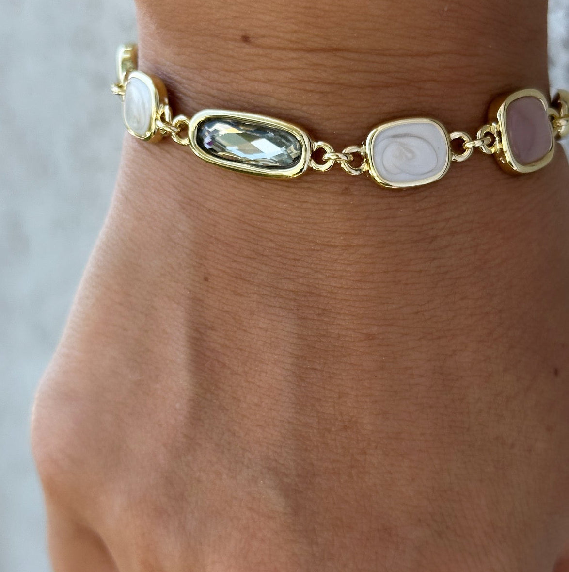 Aria 14K Rhodium Plated Bracelet