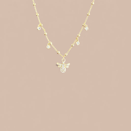 Abby 14k Rodyum Kaplama Kolye