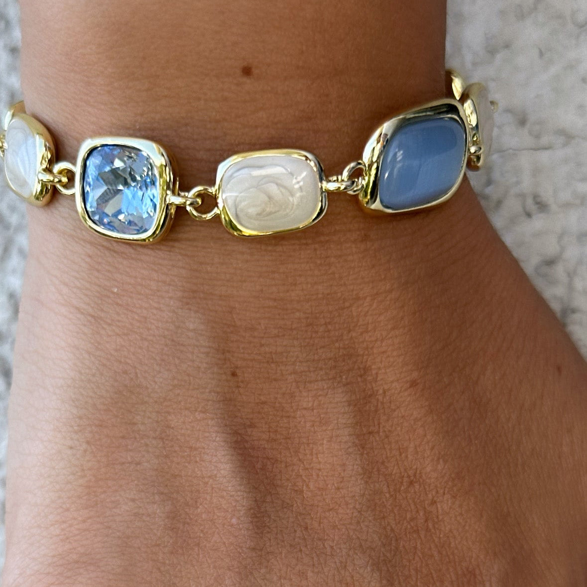 Aria 14K Rhodium Plated Bracelet