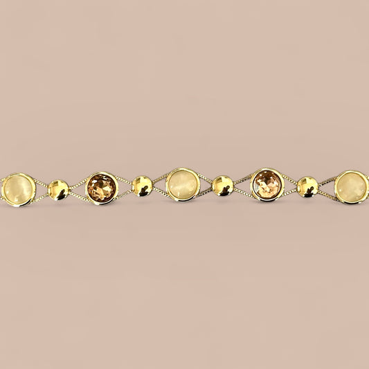Mademoiselle 14K Rodyum Kaplama Bileklik
