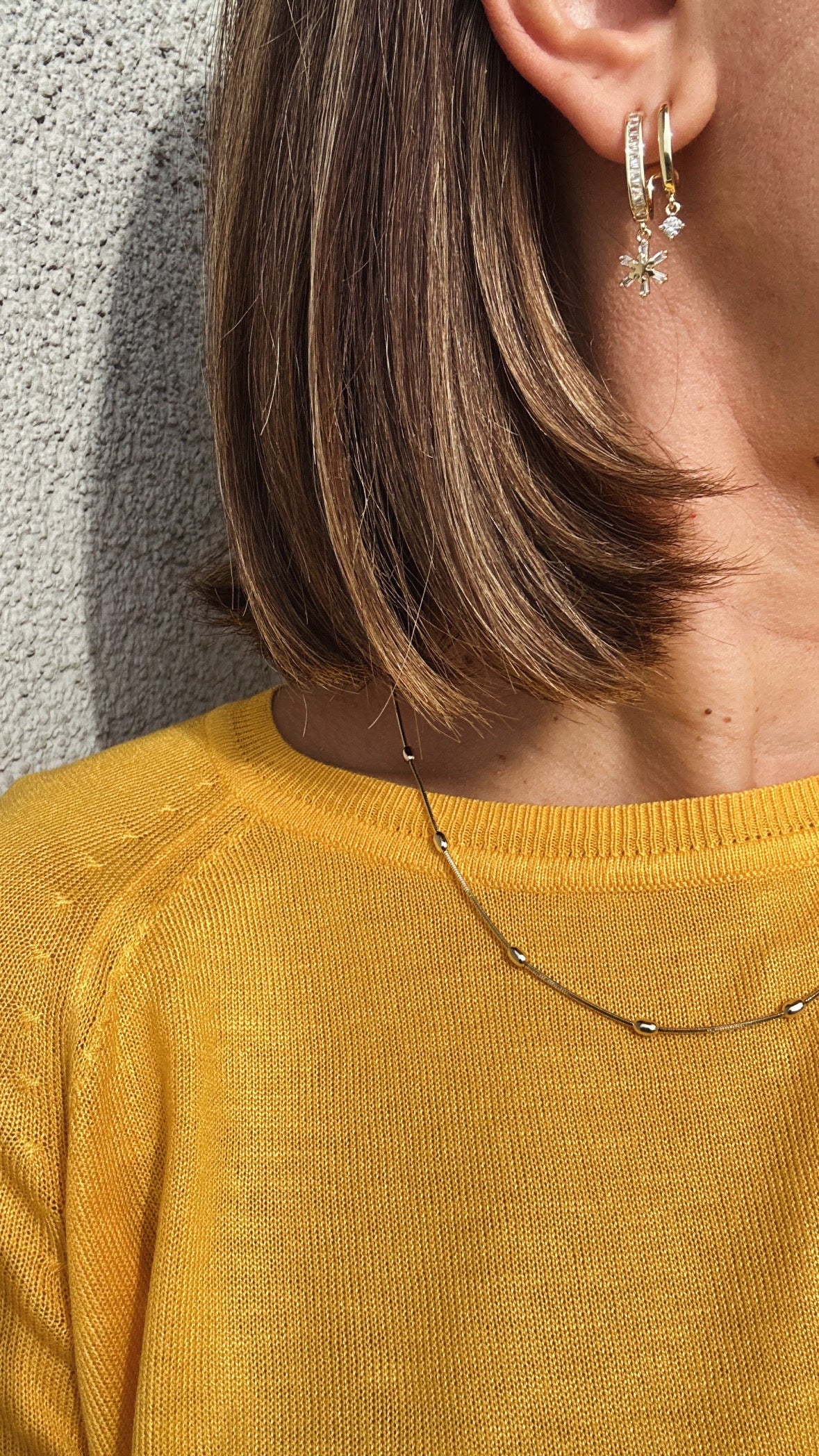 Seraphine 14k Rengi Rodyum Kaplama Küpe