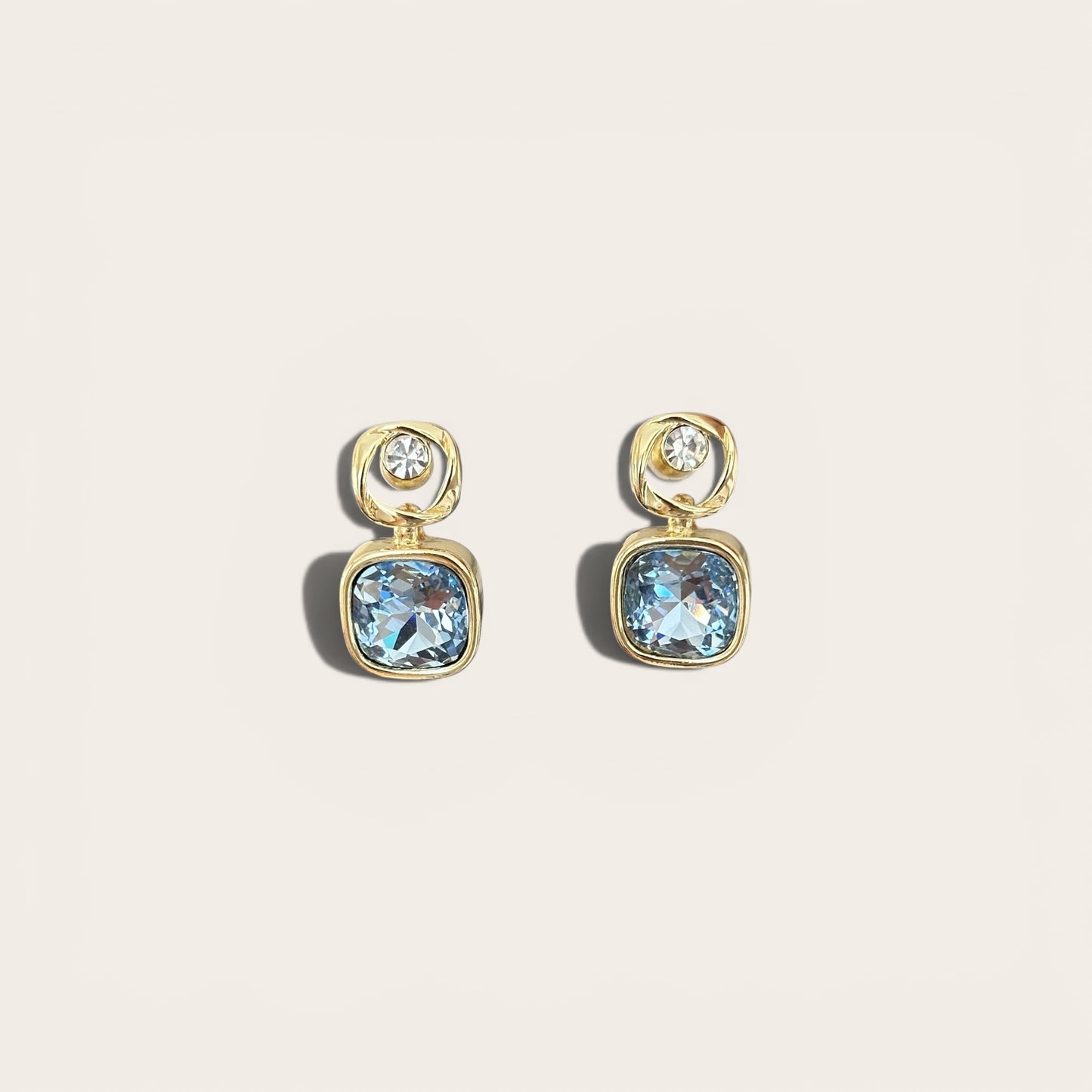 Blue Devvy 14k Rengi Rodyum Kaplama Küpe