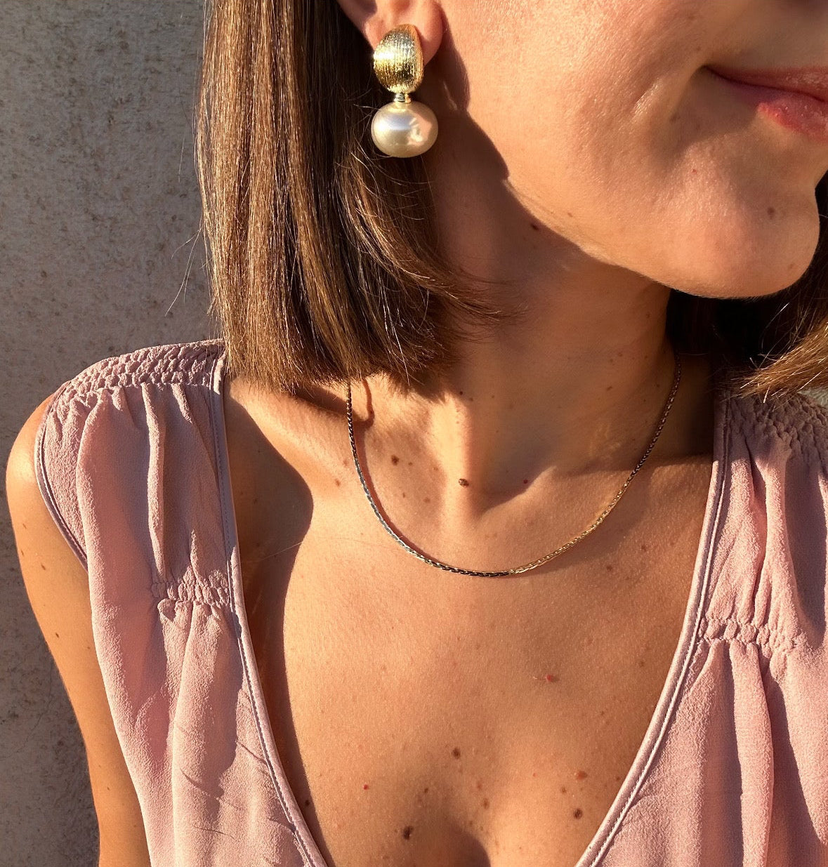 Belle Ame 14k Rengi Rodyum Kaplama Küpe