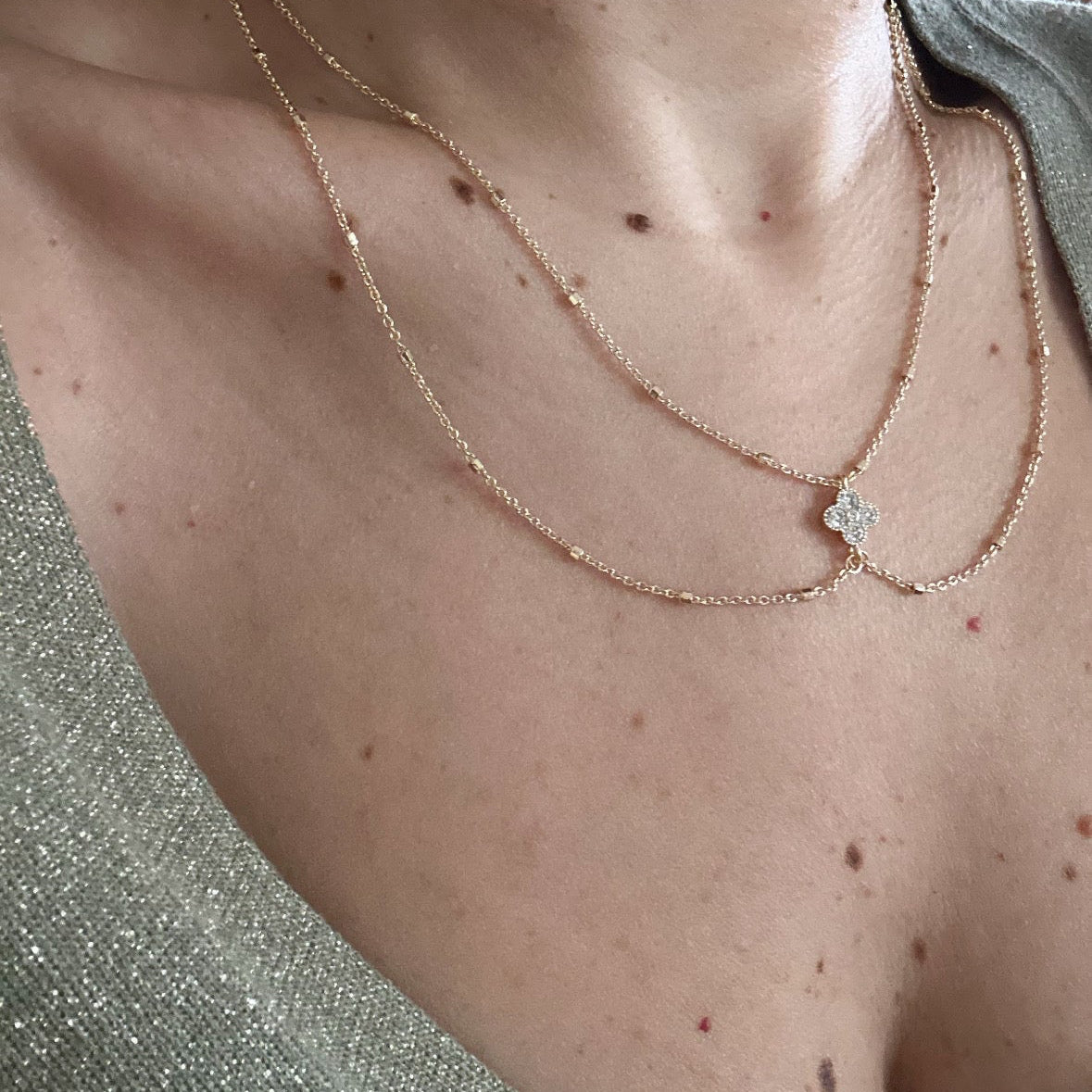 Lolli 14k Rodyum Kaplama Kolye