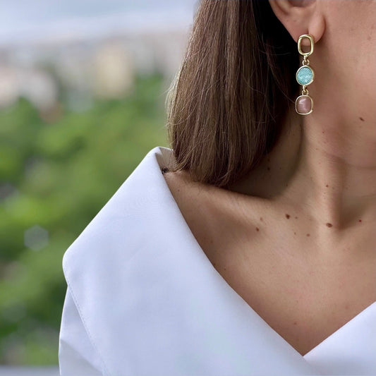 Cherie 14k Rhodium Plated Earrings
