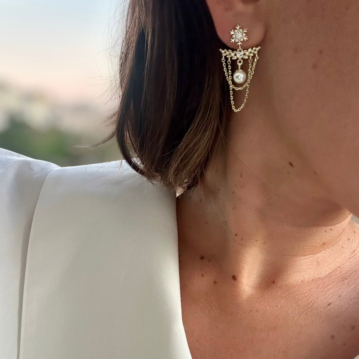 Culli 14k Rengi Rodyum Kaplama Küpe