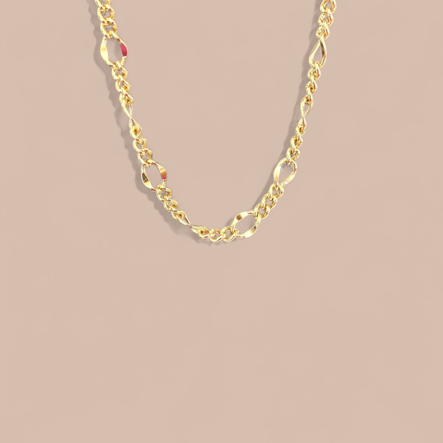 Betty 14k Rodyum Kaplama 45cm Zincir