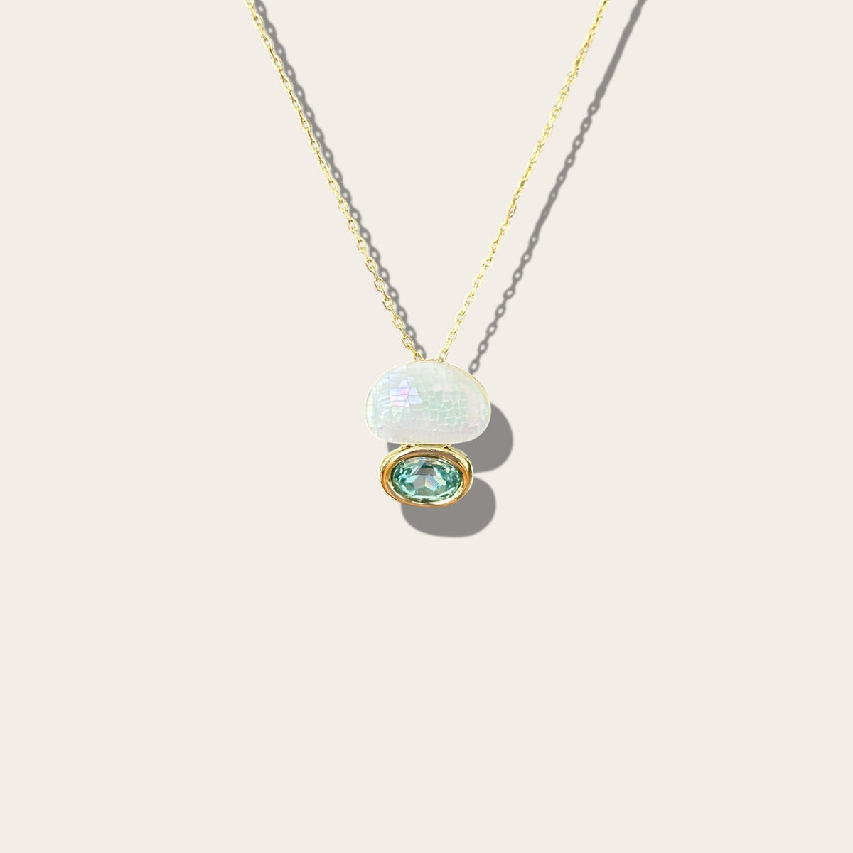 Avorie 14k Rodyum Kaplama Kolye