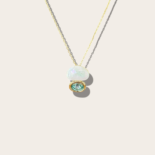 Avorie 14k Rodyum Kaplama Kolye
