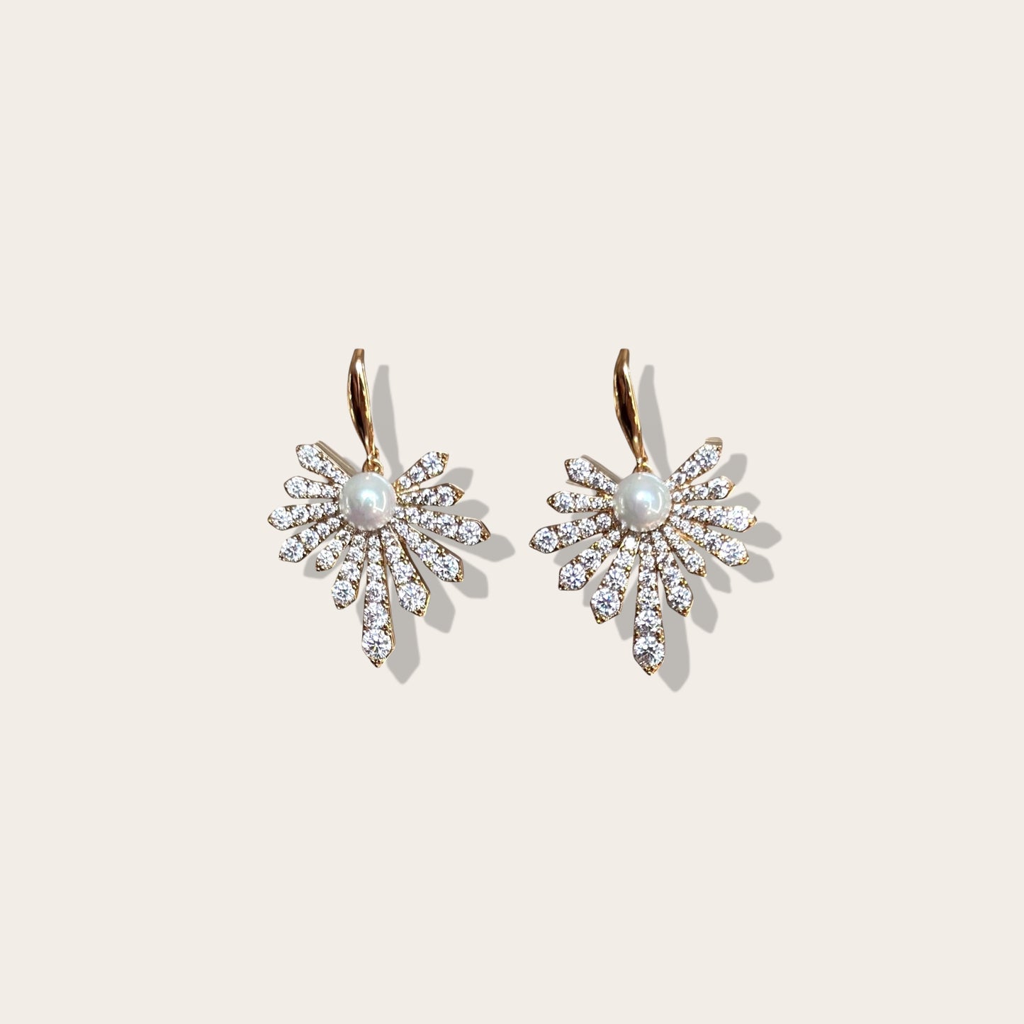 Sunshine Sparkle 18K Color Plated Dangle Earrings