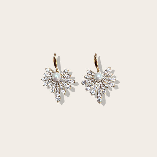 Sunshine Sparkle 18K Rengi Kaplama Sallantılı Küpe