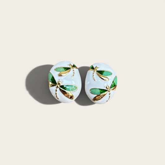 Butterfly Effect - Green Sallantılı Küpe