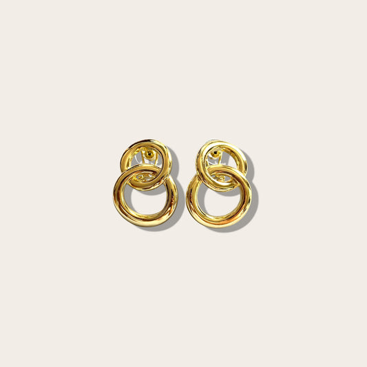 Jim 14K Gold Rodyum Kaplama Sallantılı Küpe