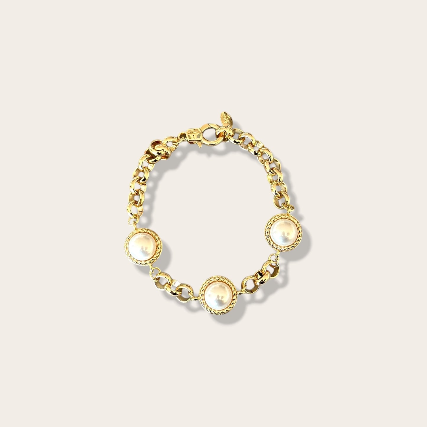 Opulent Ember Brass Plated Bracelet