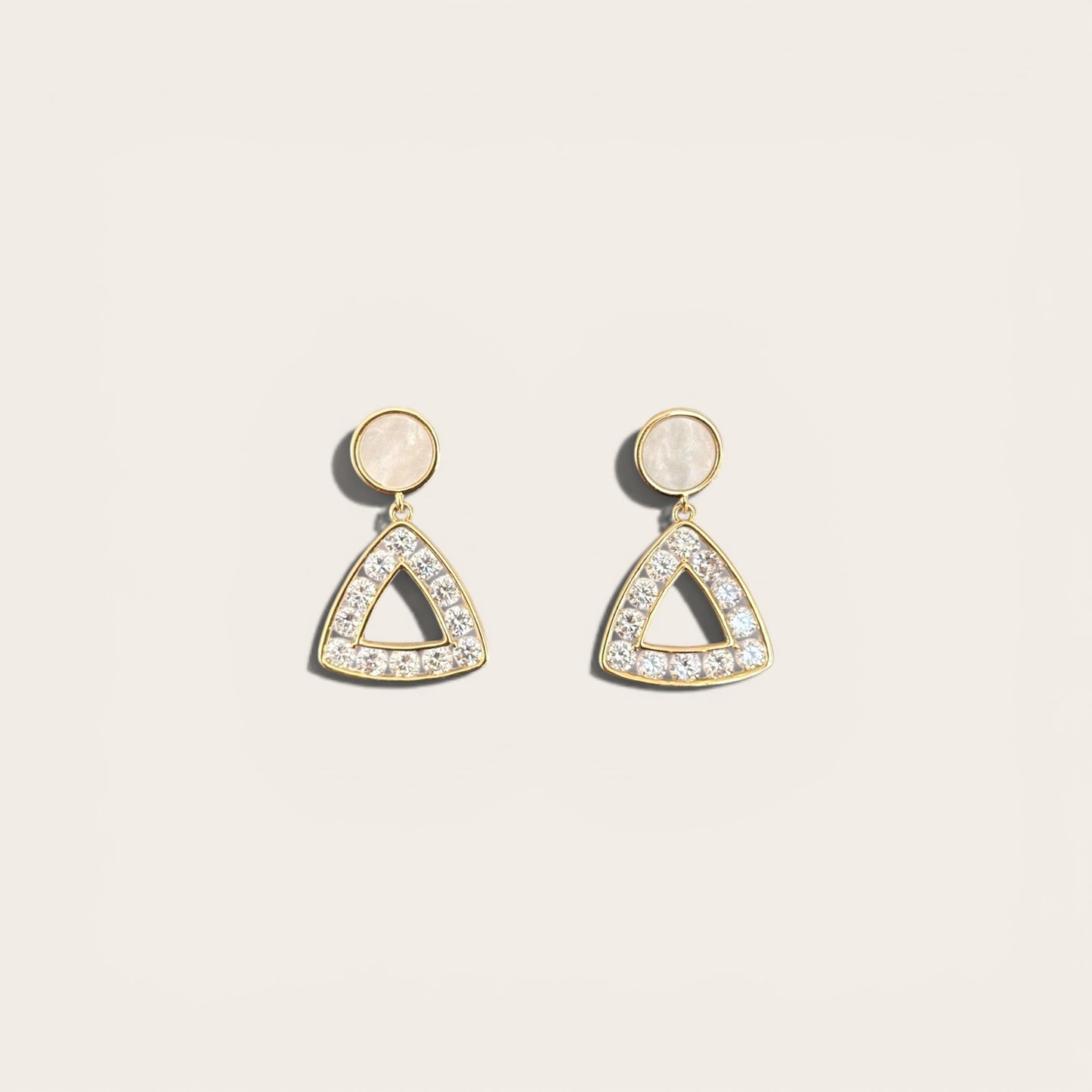 Tresa 14K Rhodium Plated Earrings