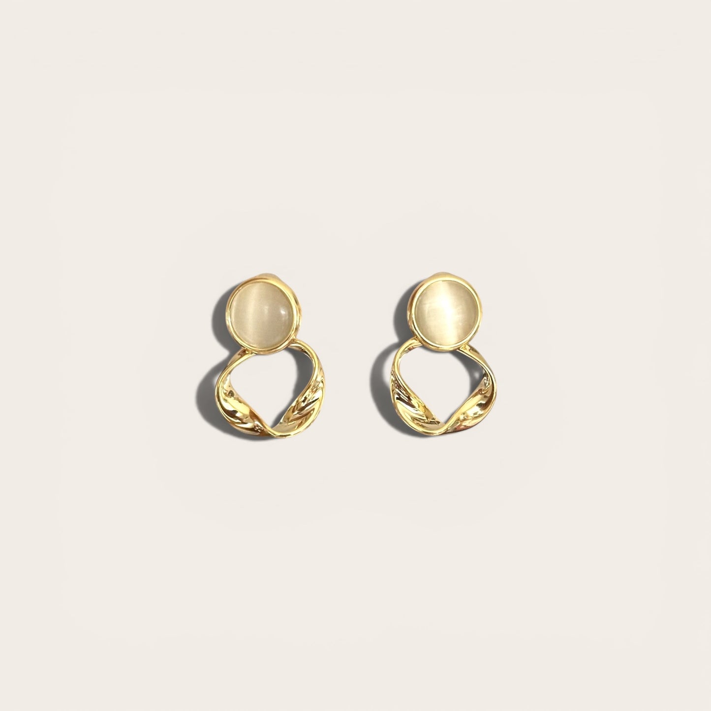 Hanna 14K Rhodium Plated Earrings