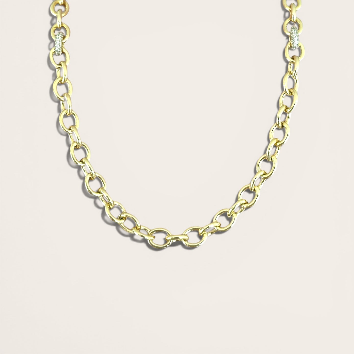 Dilemma 50 cm 14k Color Rhodium Plated Necklace