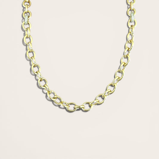 Dilemma 50 cm 14k Color Rhodium Plated Necklace