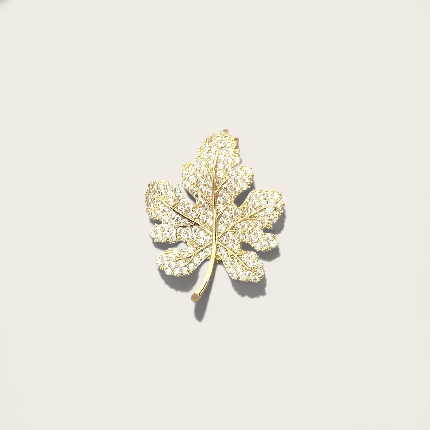Lenna Brass Plated Brooch