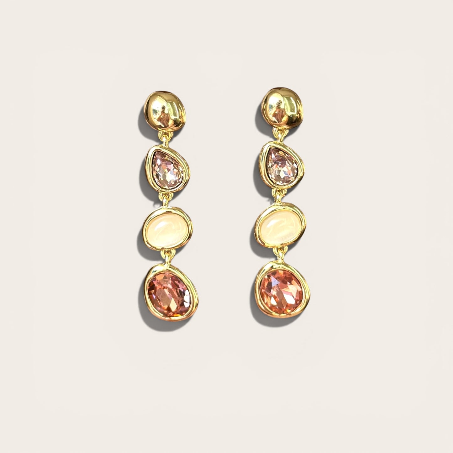 Essena 14K Rhodium Plated Dangle Earrings