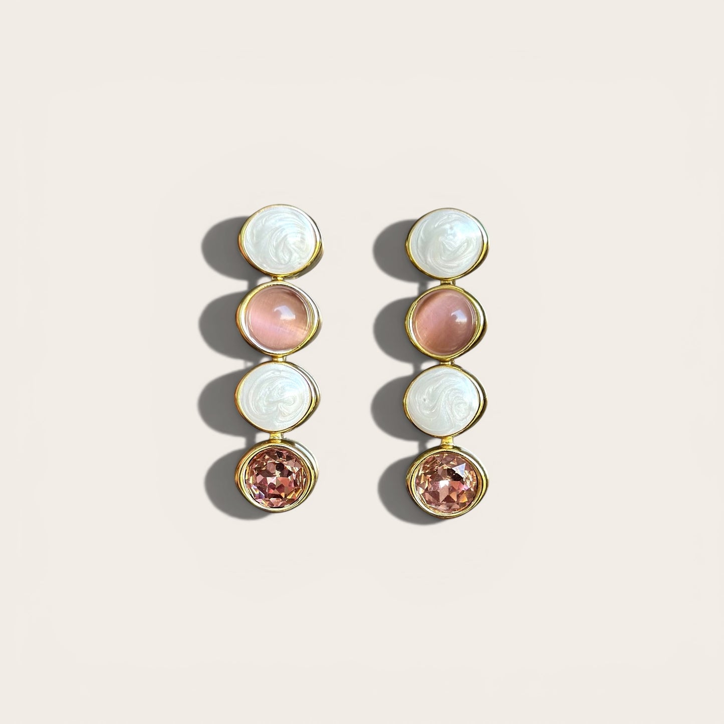 Mara 14K Rhodium Plated Earrings