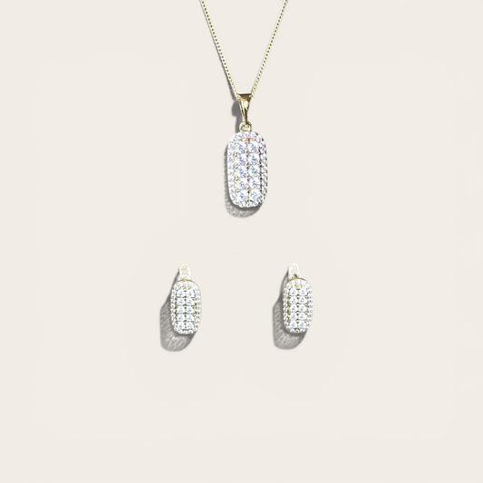 Minna 14k Rodyum Kaplama Set