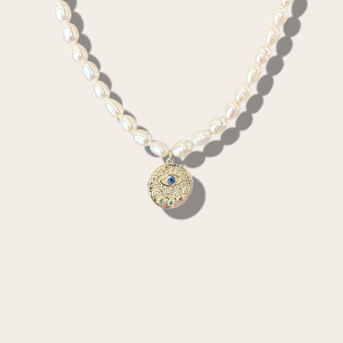 Nadia 14k Rhodium Plated Necklace