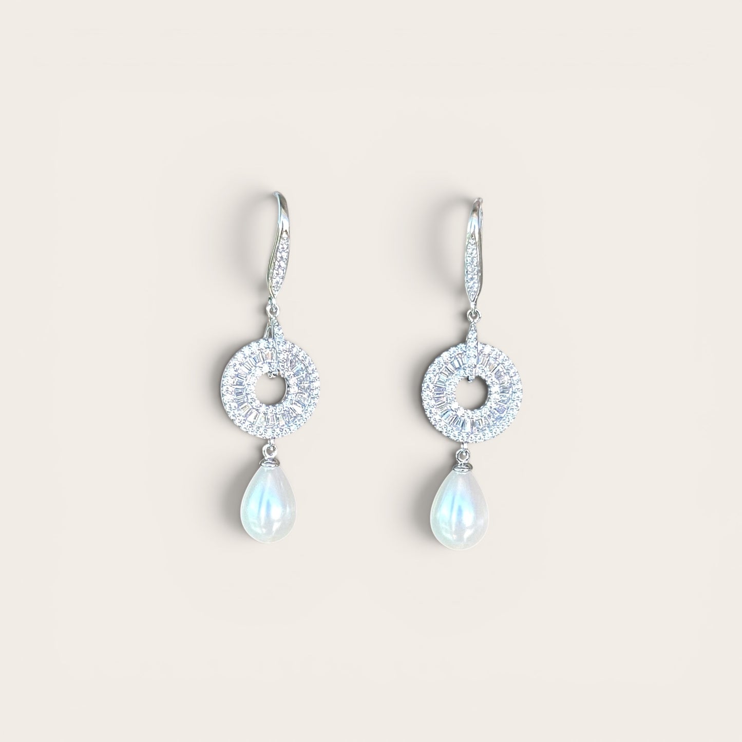 Senna Rhodium Plated Earrings