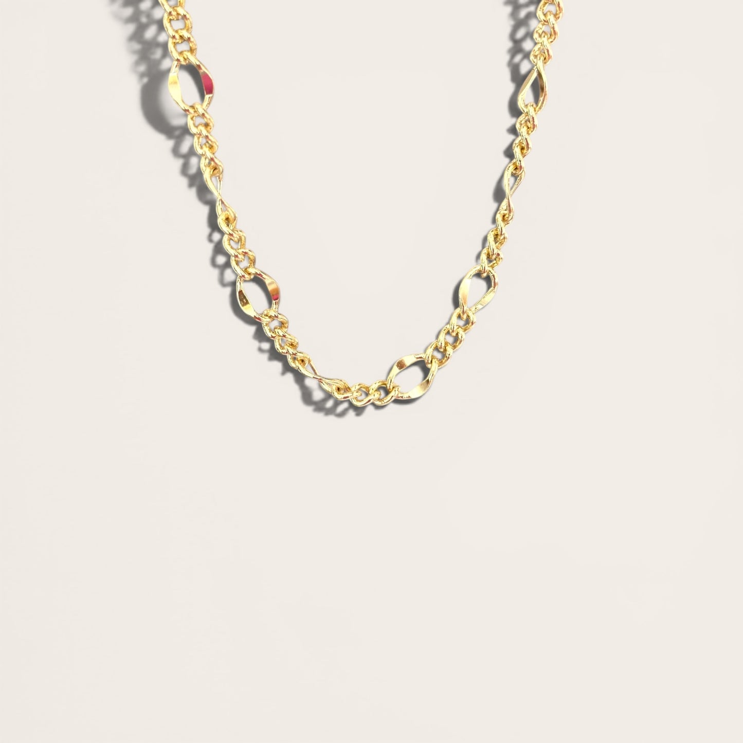Betty 14k Rhodium Plated 45cm Chain