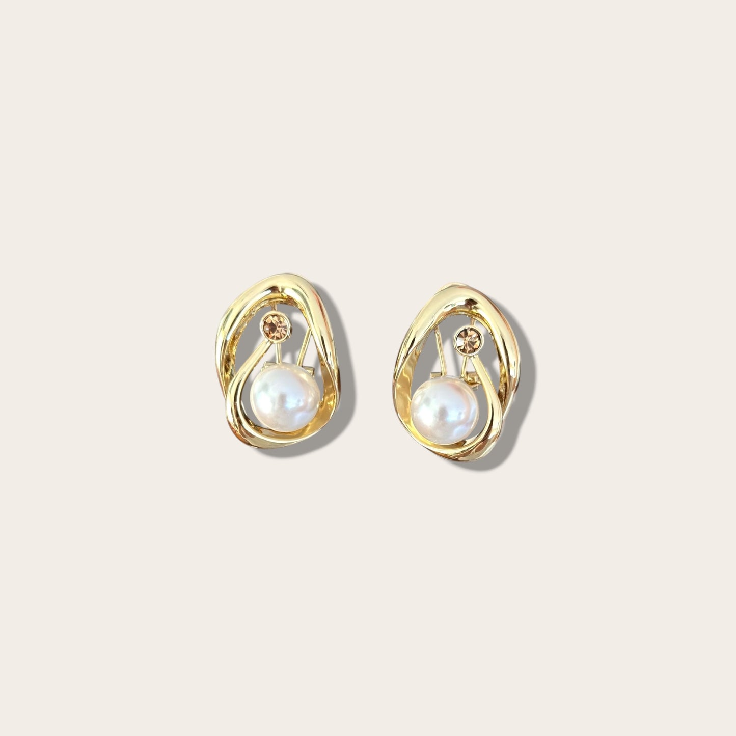 Sandra 14K Rhodium Plated Earrings