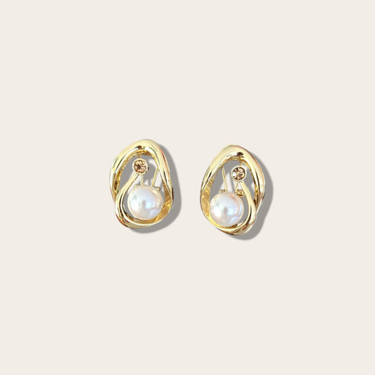 Sandra 14K Rodyum Kaplama Küpe