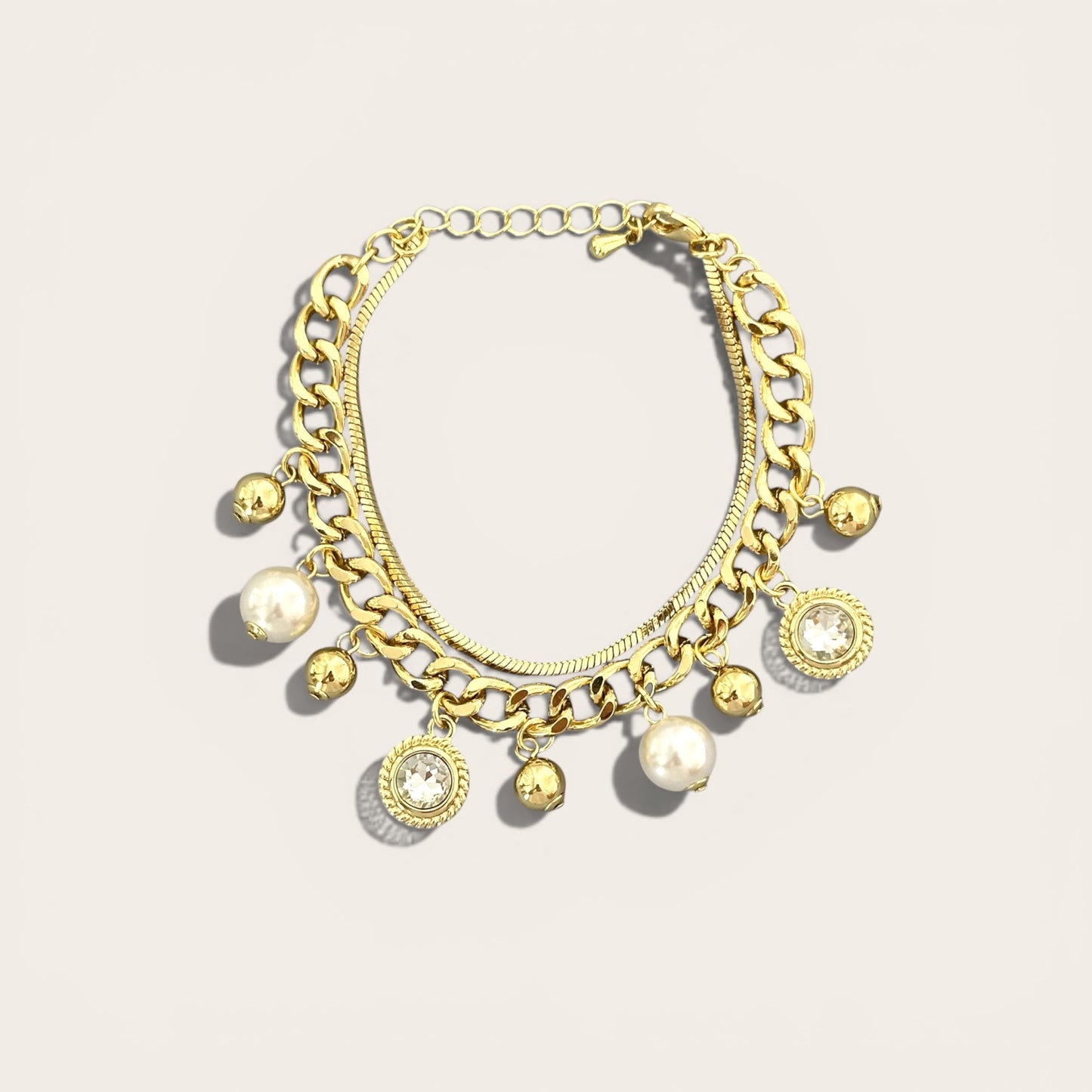 Mella 14k Rhodium Plated Bracelet