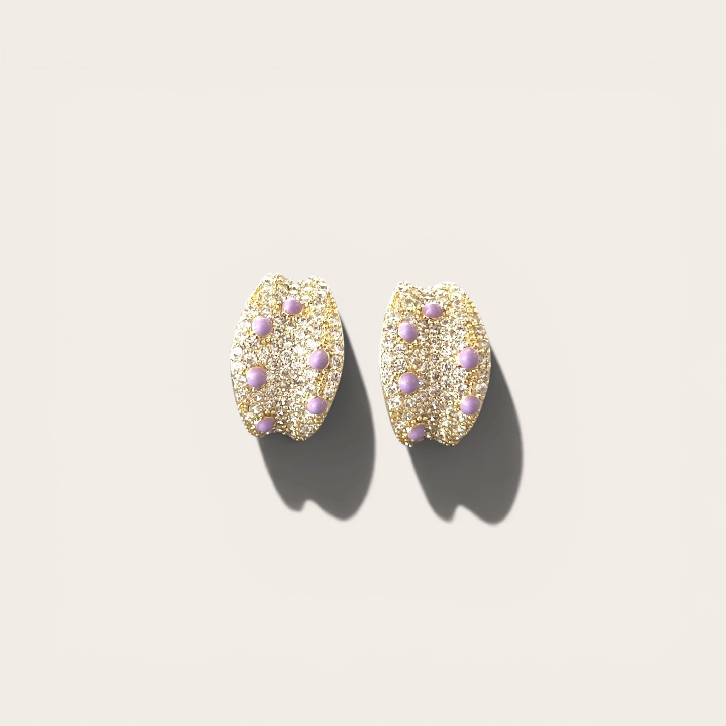 Iris Lilac 14k Color Rhodium Plated Earrings