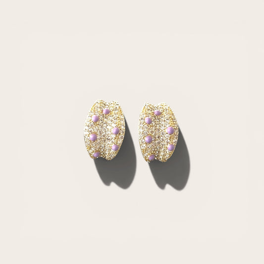Iris Lilac 14k Color Rhodium Plated Earrings