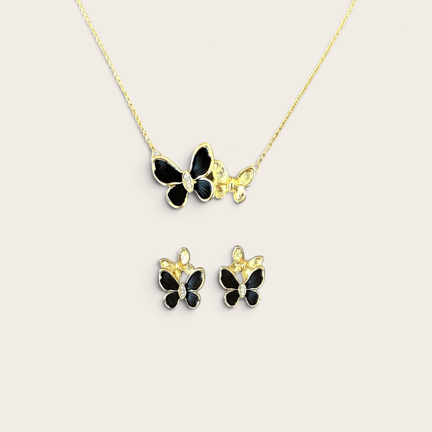 Lueur Divine 14k Rhodium Plated Set