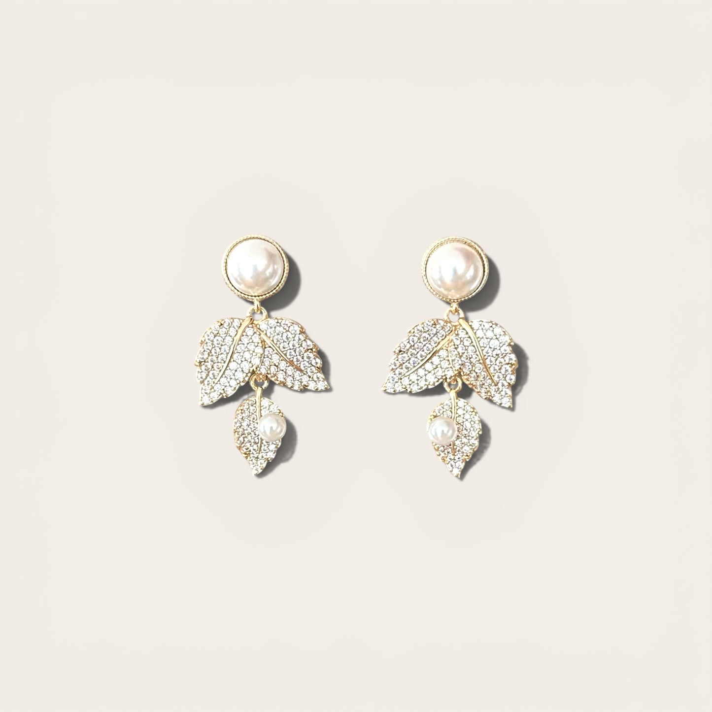 Narella 14k Rhodium Plated Earrings