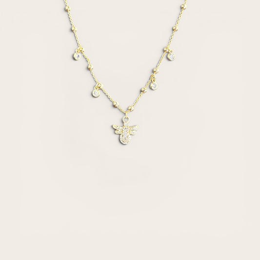 Abby 14k Rodyum Kaplama Kolye